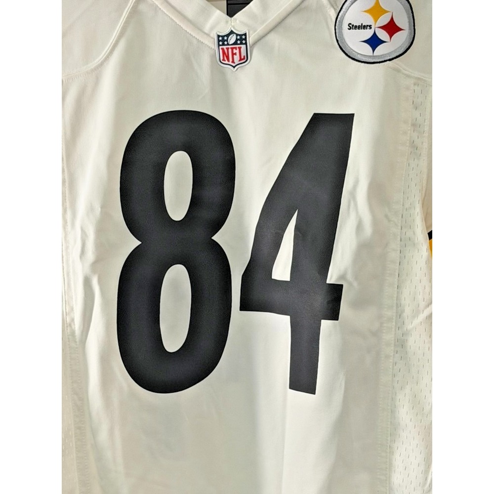 NWT Antonio Brown #84 Pittsburgh Steelers Nike On Field Jersey Men's S White - Picture 3 of 15